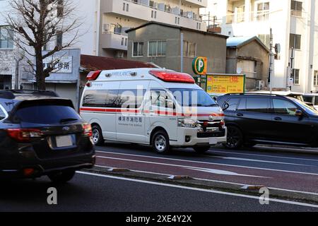 L'ambulanza viene spedita Foto Stock