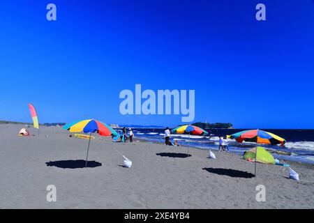 Kanagawa, Tsujido Beach Foto Stock