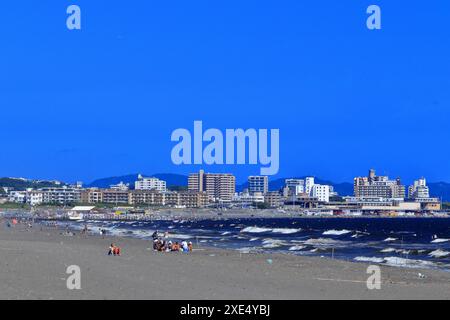 Tsujido Beach, prefettura di Kanagawa, e Katase Nishihama Beach Foto Stock