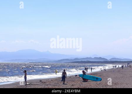 Kanagawa, Tsujido Beach Foto Stock