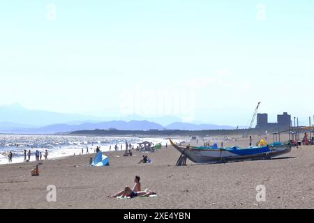 Kanagawa, Tsujido Beach Foto Stock