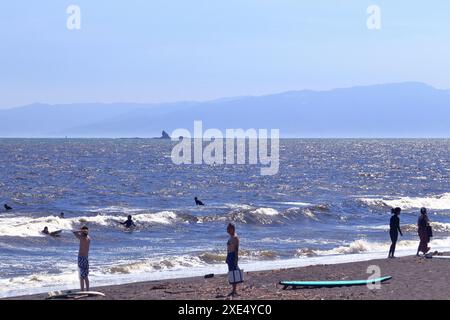 Kanagawa, Tsujido Beach Foto Stock