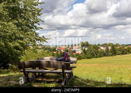 Immagini impressioni da Schielo nella città di Harz Harzgerode Foto Stock