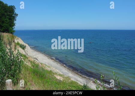 Scogliere di Brodten, Mar Baltico Foto Stock