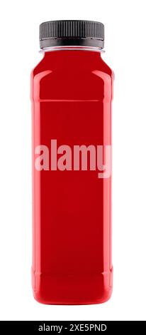 Disintossicare il succo di frullato di frutta rossa in una bottiglia Foto Stock
