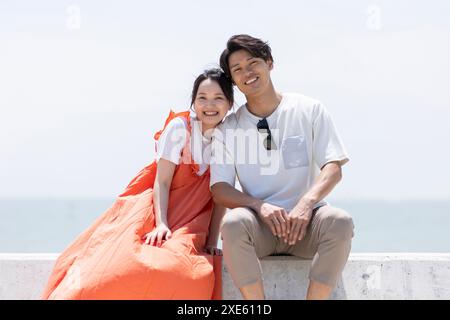Ritratti di uomini e donne Foto Stock