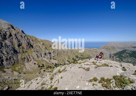 Cresta del Puig de Ses Vinyes Foto Stock