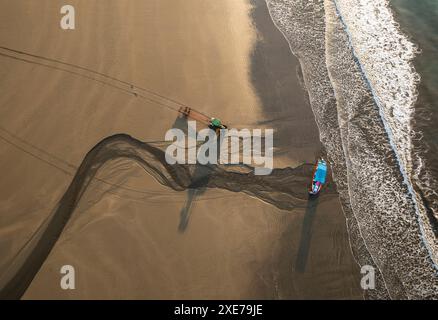 Spiaggia di Uvita, Parco Nazionale Marino Ballena, Costa Rica, America centrale Foto Stock