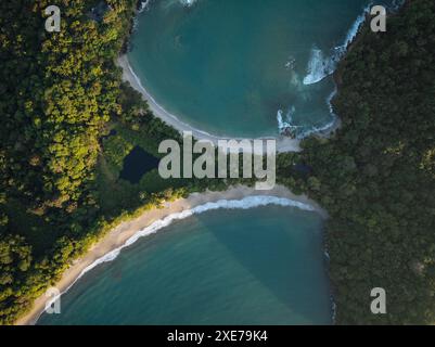 Manuel Antonio Beach, Parco Nazionale Manuel Antonio, Provincia di Puntarenas, Costa Rica, America centrale Foto Stock