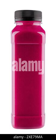 Disintossicare il succo di frullato di frutta rossa in una bottiglia Foto Stock