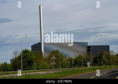 Energia prodotta dall'inceneritore Great Blakenham Ipswich Suffolk Foto Stock