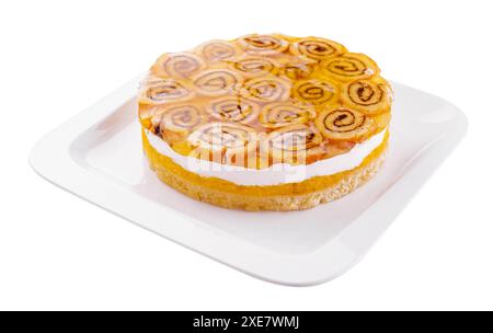 Deliziosa torta al formaggio con strato di gioielli Foto Stock