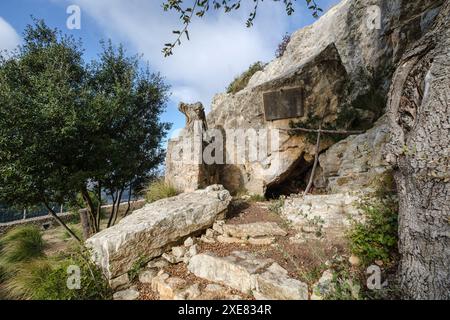 Ramon Llull grotta Foto Stock