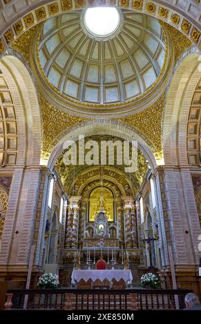 Interno della chiesa di Nossa Senhora da Nazare. Nazista. Portogallo Foto Stock