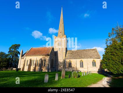 St Giles Church, Bredon, Worcestershire. Foto Stock