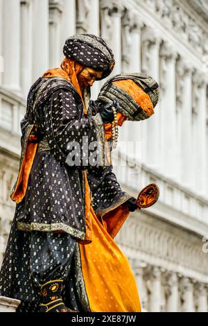 Foto Vista a Venezia durante il Carnevale , scattata nel Carnevale di venezia , italia, europa Foto Stock