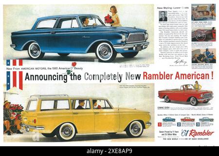 1961 AMC American Motors Rambler annuncio americano Foto Stock