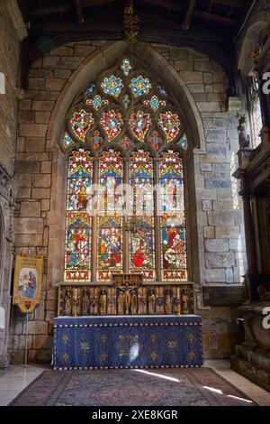 L'interno della Shrewsbury Chapel nella Sheffield Cathedral, Sheffield. Inghilterra Foto Stock