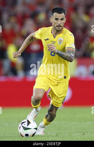 Colonia, Germania. 22 giugno 2024. COLONIA, RheinEnergieStadium, 22-06-2024, Campionato europeo di calcio Euro2024, partita a gironi giocatore rumeno Alexandru Cicaldau credito: Pro Shots/Alamy Live News Foto Stock