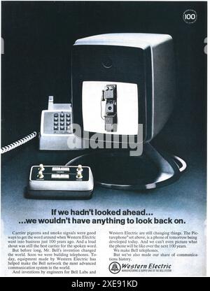 1969 Western Electric - sistema di comunicazione di rete Bell Foto Stock