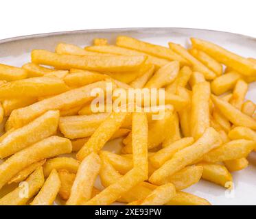 Patatine fritte croccanti pronte da mangiare Foto Stock