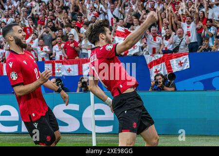 Georgien contro Portogallo, Herren, Fussball, 3. Spieltag, EURO 2024, 26.06.2024, Europameisterschaft, gruppo F foto: Eibner-Pressefoto/Bahho Kara Foto Stock