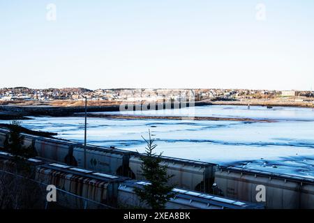 Irving Oil Terminals a Saint John, New Brunswick, Canada Foto Stock