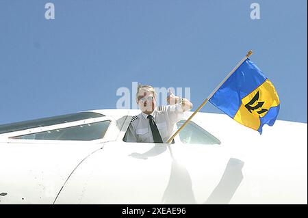 Ultimo sbarco di Concorde/Barbados Foto Stock