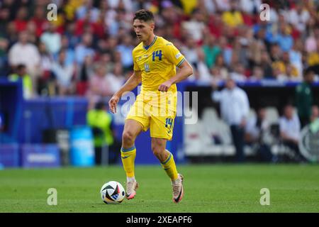 Gelsenkirchen, Germania. 26 giugno 2024. Georgiy Sudakov dell'Ucraina durante la partita di UEFA Euro 2024 tra Georgia e Portogallo, gruppo F, data 3, giocata allo stadio Veltins-Arena il 26 giugno 2024 a Gelsenkirchen, Germania. (Foto di Sergio Ruiz/PRESSINPHOTO) credito: PRESSINPHOTO SPORTS AGENCY/Alamy Live News Foto Stock