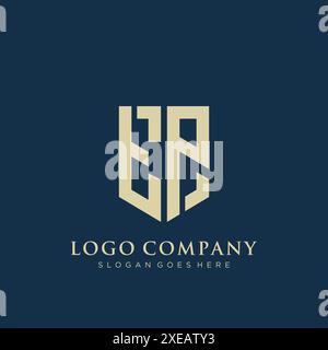 Design con logo di tipo schermato TP. Illustrazione Vettoriale