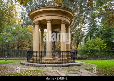 Il vecchio albero di quercia di Gernika che simboleggia le libertà tradizionali per il popolo Biscayano Foto Stock