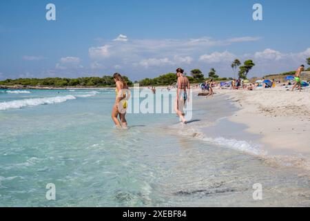 Spiaggia di es Caragol Foto Stock