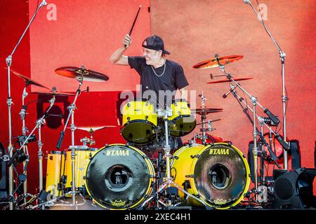 Lars Ulrich di metallica il 26 giugno 2024 Foto Stock