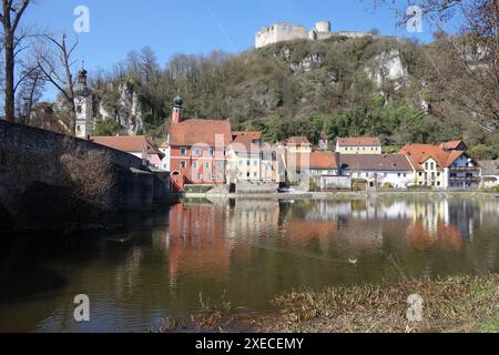 Kallmuenz, Naabtal, valle di Naab Foto Stock