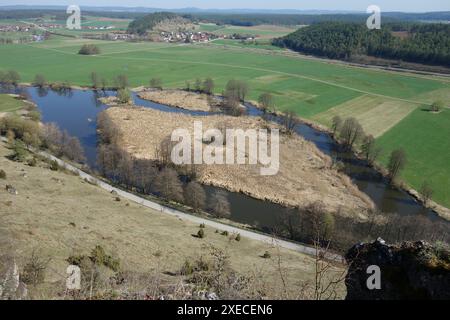 Kallmuenz, Naabtal, valle di Naab Foto Stock