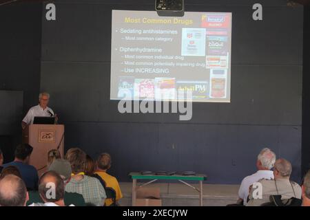 Weener presenta al #OSH15 NTSB all'EAA AirVenture di Oshkosh, WI, 2015 Foto Stock