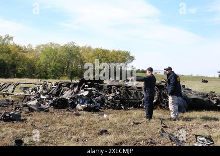 Dallas, Texas - Mid-Air Collision Foto Stock