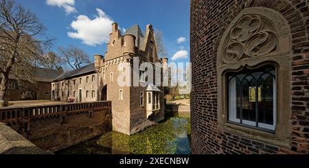 Castello di Paffendorf, Bergheim, distretto Rhein-Erft, Renania settentrionale-Vestfalia, Germania, Europa Foto Stock