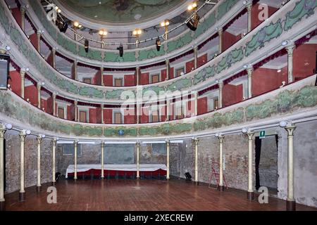 Gualtieri (re), il Teatro sociale del XVIII secolo Foto Stock