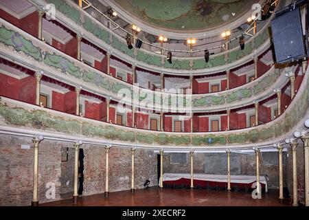 Gualtieri (re), il Teatro sociale del XVIII secolo Foto Stock
