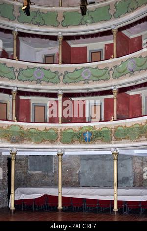 Gualtieri (re), il Teatro sociale del XVIII secolo Foto Stock
