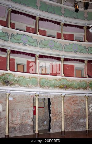Gualtieri (re), il Teatro sociale del XVIII secolo Foto Stock