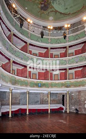 Gualtieri (re), il Teatro sociale del XVIII secolo Foto Stock