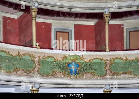 Gualtieri (re), il Teatro sociale del XVIII secolo Foto Stock