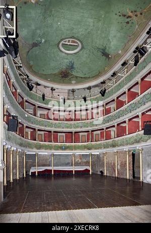 Gualtieri (re), il Teatro sociale del XVIII secolo Foto Stock