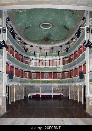 Gualtieri (re), il Teatro sociale del XVIII secolo Foto Stock