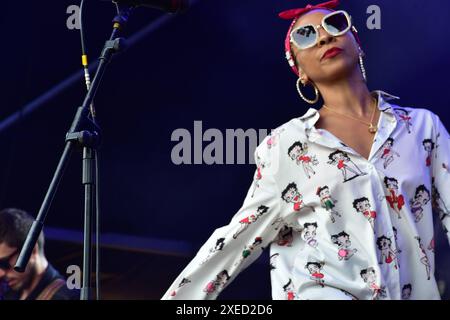 Hollie Cook a Bristol Sounds, Bristol, Regno Unito. 23 giugno 2024. Foto Stock