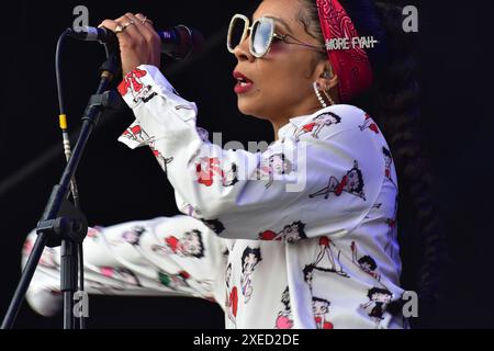 Hollie Cook a Bristol Sounds, Bristol, Regno Unito. 23 giugno 2024. Foto Stock