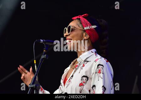 Hollie Cook a Bristol Sounds, Bristol, Regno Unito. 23 giugno 2024. Foto Stock