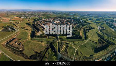 Città fortificata di Palmanova. Perla dell'UNESCO. Foto Stock